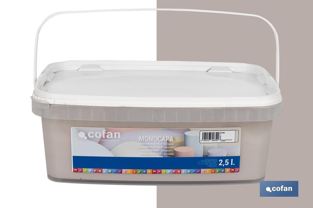 Pintura Plástica Monocapa | Diferentes colores  | Apta para usar en interior - Cofan