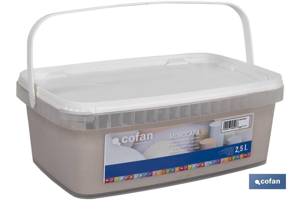 Pintura Plástica Monocapa | Diferentes colores  | Apta para usar en interior - Cofan