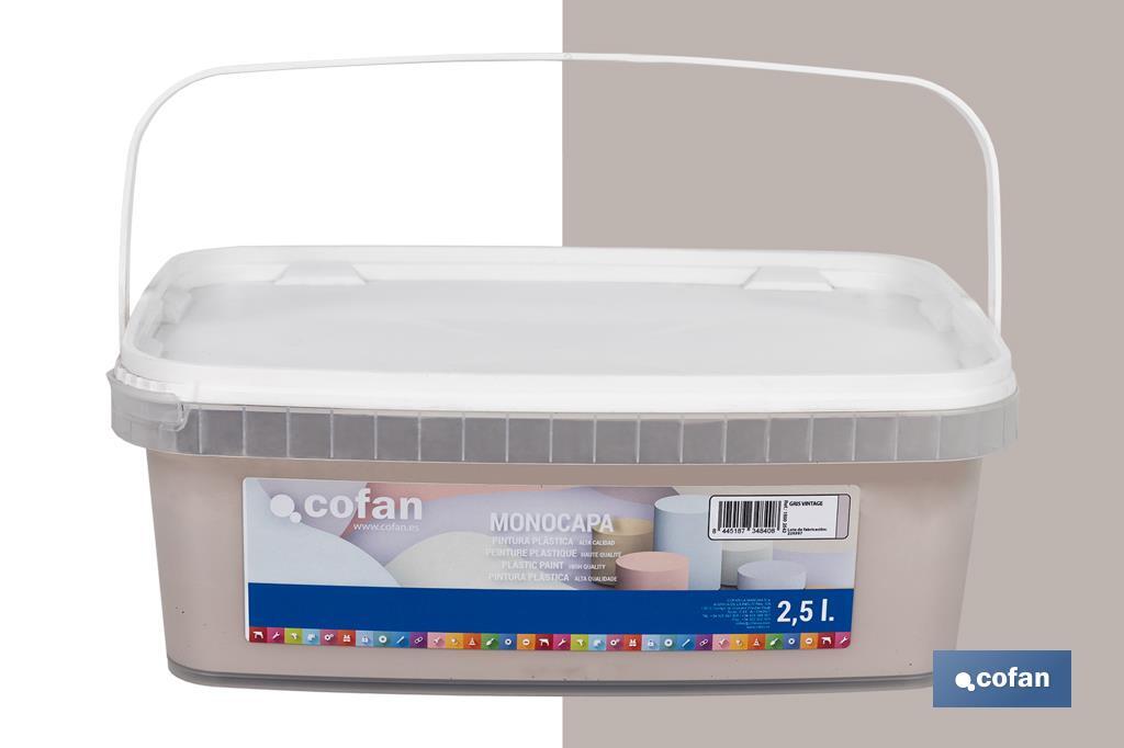 Pintura Plástica Monocapa | Diferentes colores  | Apta para usar en interior - Cofan