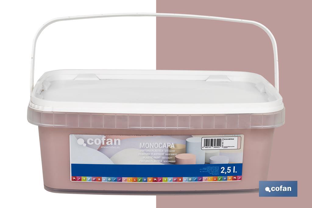 Pintura Plástica Monocapa | Diferentes colores  | Apta para usar en interior - Cofan