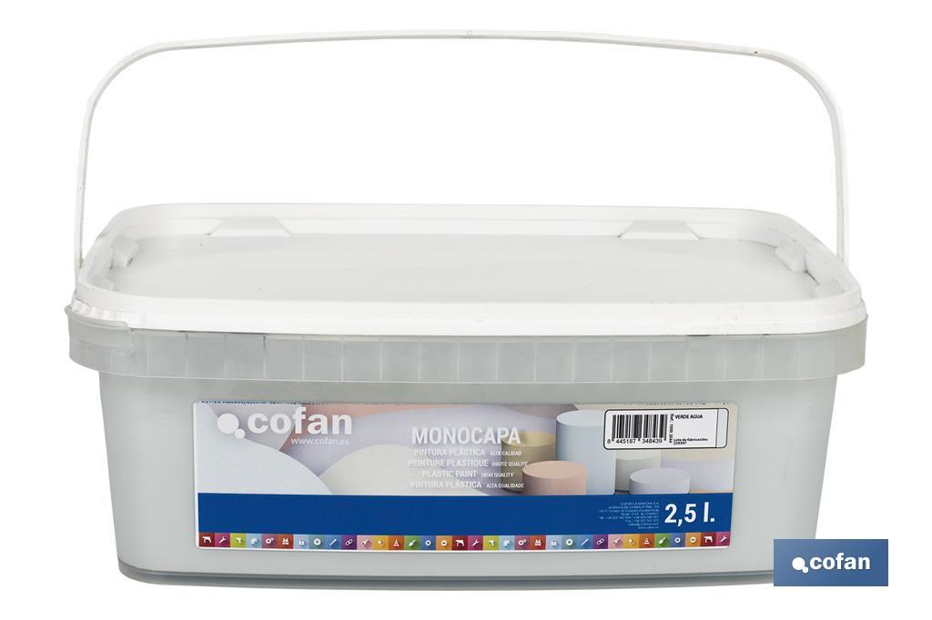 Pintura Plástica Monocapa | Diferentes colores  | Apta para usar en interior - Cofan