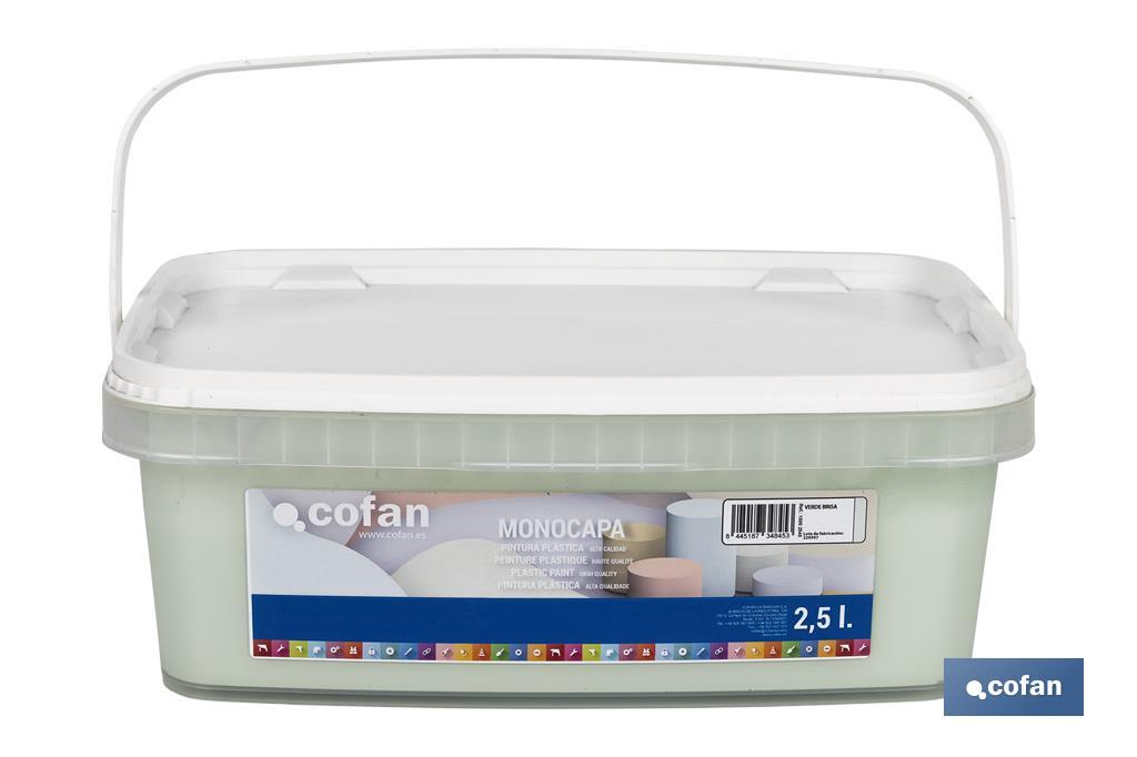 Pintura Plástica Monocapa | Diferentes colores  | Apta para usar en interior - Cofan