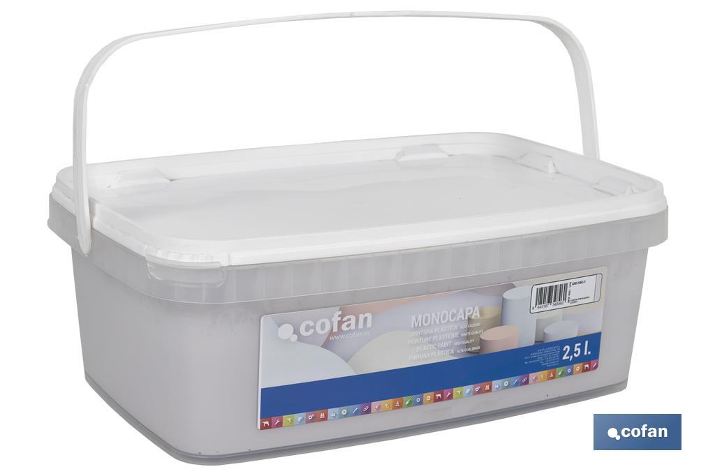 Pintura Plástica Monocapa | Diferentes colores  | Apta para usar en interior - Cofan