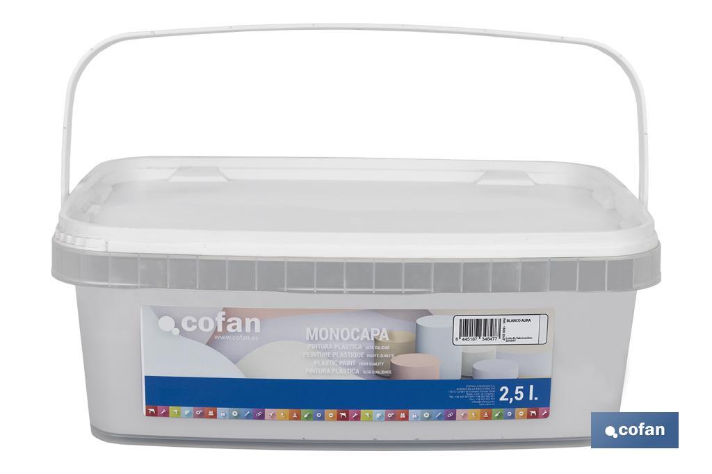Pintura Plástica Monocapa | Diferentes colores  | Apta para usar en interior - Cofan