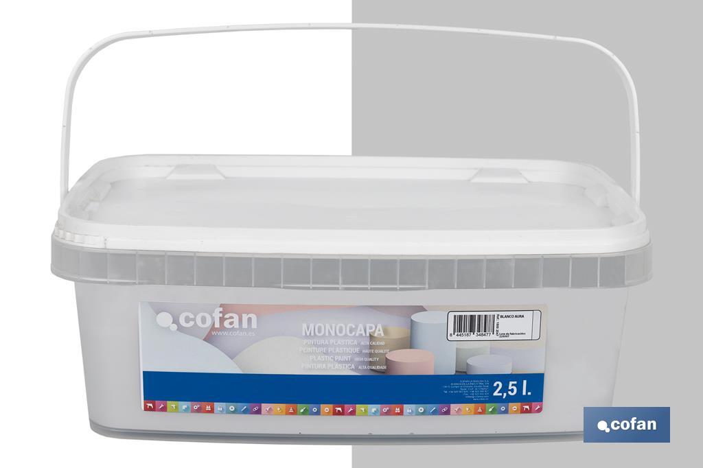Pintura Plástica Monocapa | Diferentes colores  | Apta para usar en interior - Cofan