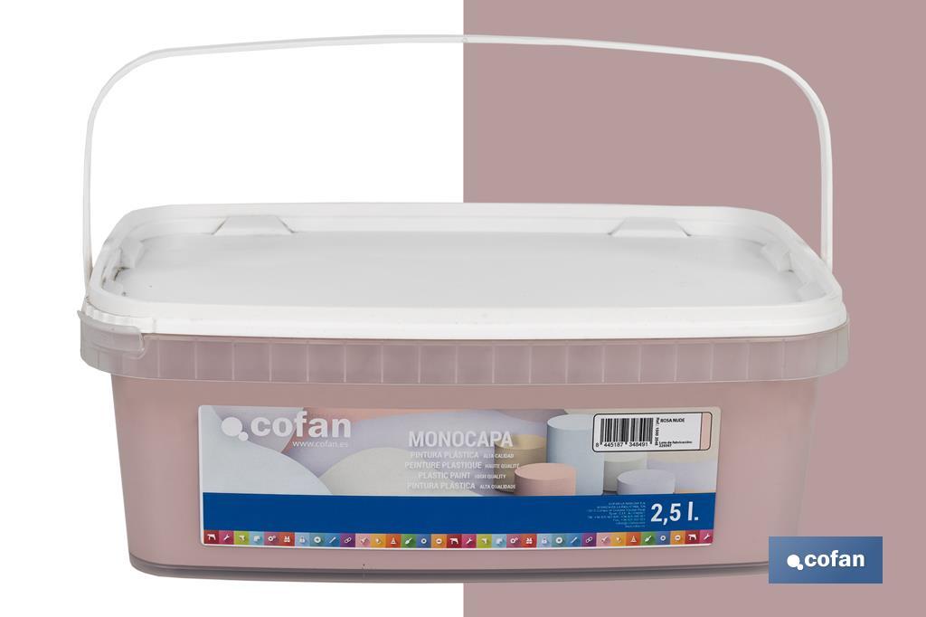 Pintura Plástica Monocapa | Diferentes colores  | Apta para usar en interior - Cofan