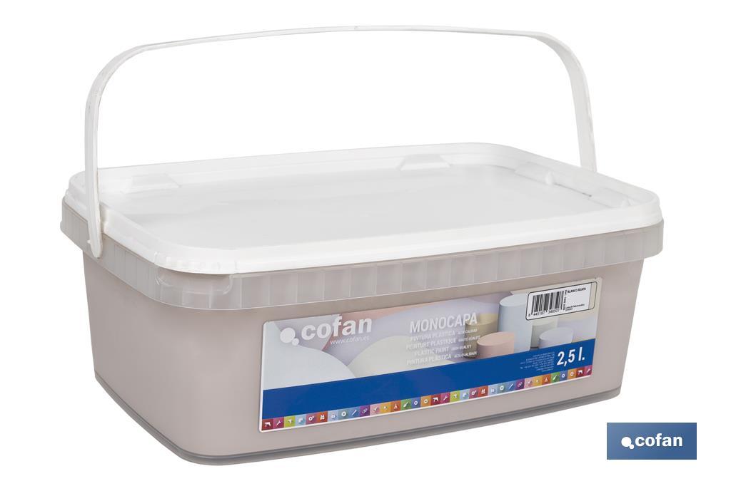Pintura Plástica Monocapa | Diferentes colores  | Apta para usar en interior - Cofan