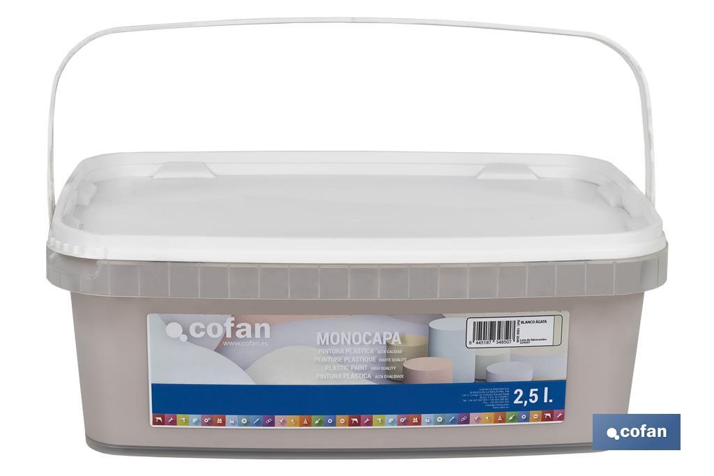 Pintura Plástica Monocapa | Diferentes colores  | Apta para usar en interior - Cofan