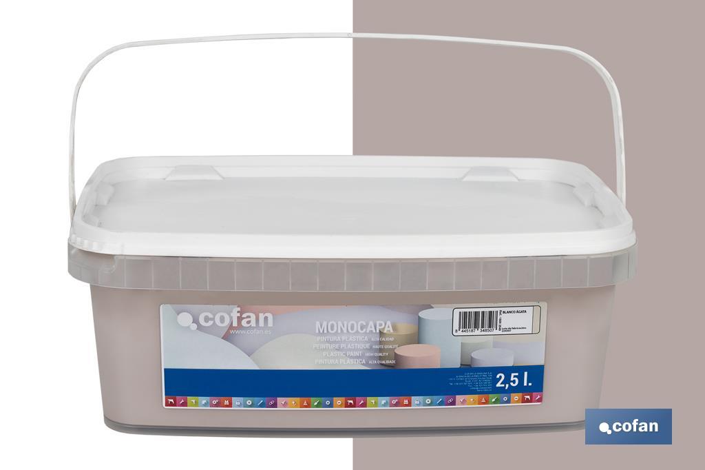 Pintura Plástica Monocapa | Diferentes colores  | Apta para usar en interior - Cofan