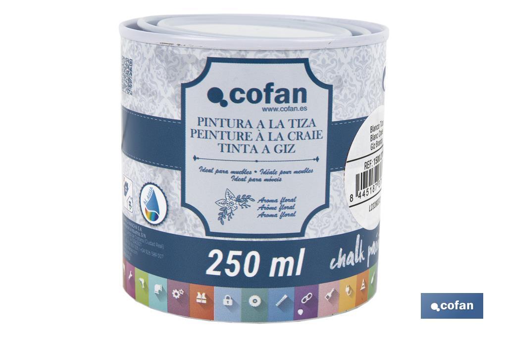 Tinta a giz | Chalk paint | Adequada para restauro e decoração de moveis | Diferentes capacidade | Várias cores  - Cofan