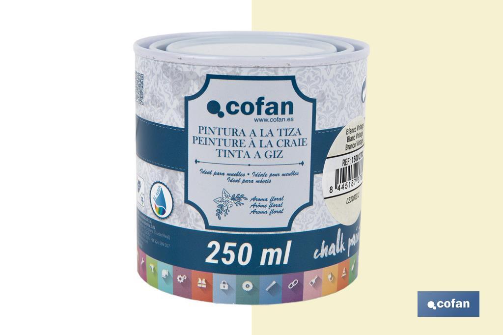 Tinta a giz | Chalk paint | Adequada para restauro e decoração de moveis | Diferentes capacidade | Várias cores  - Cofan