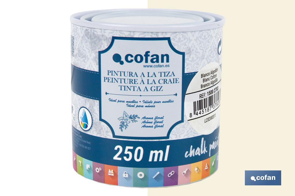 Tinta a giz | Chalk paint | Adequada para restauro e decoração de moveis | Diferentes capacidade | Várias cores  - Cofan