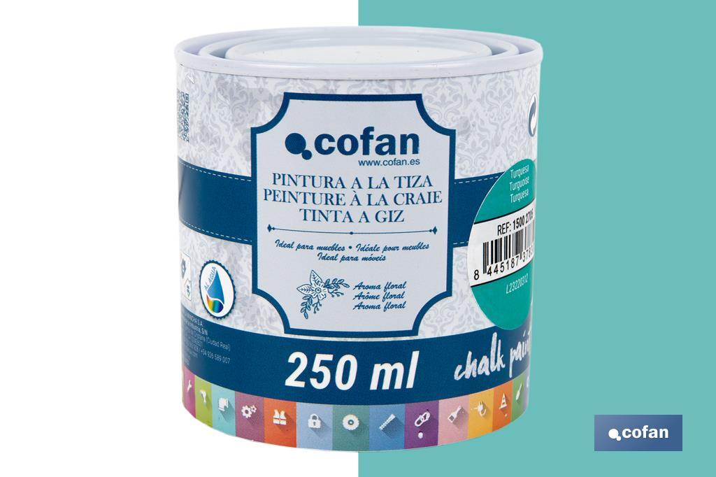 Tinta a giz | Chalk paint | Adequada para restauro e decoração de moveis | Diferentes capacidade | Várias cores  - Cofan