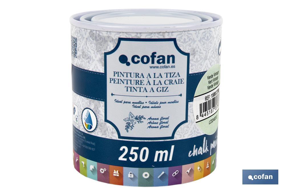 Pittura al gesso chalk paint | Ideale per restaurare e decorare mobili | Diverse capacità | Vari colori  - Cofan