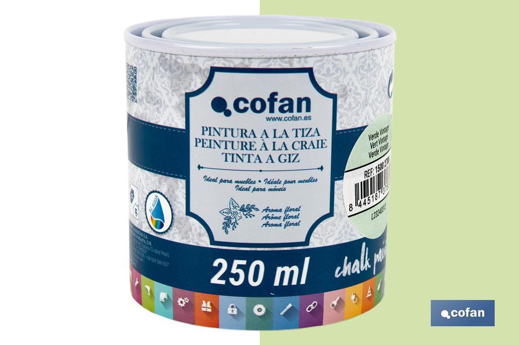 Tinta a giz | Chalk paint | Adequada para restauro e decoração de moveis | Diferentes capacidade | Várias cores  - Cofan