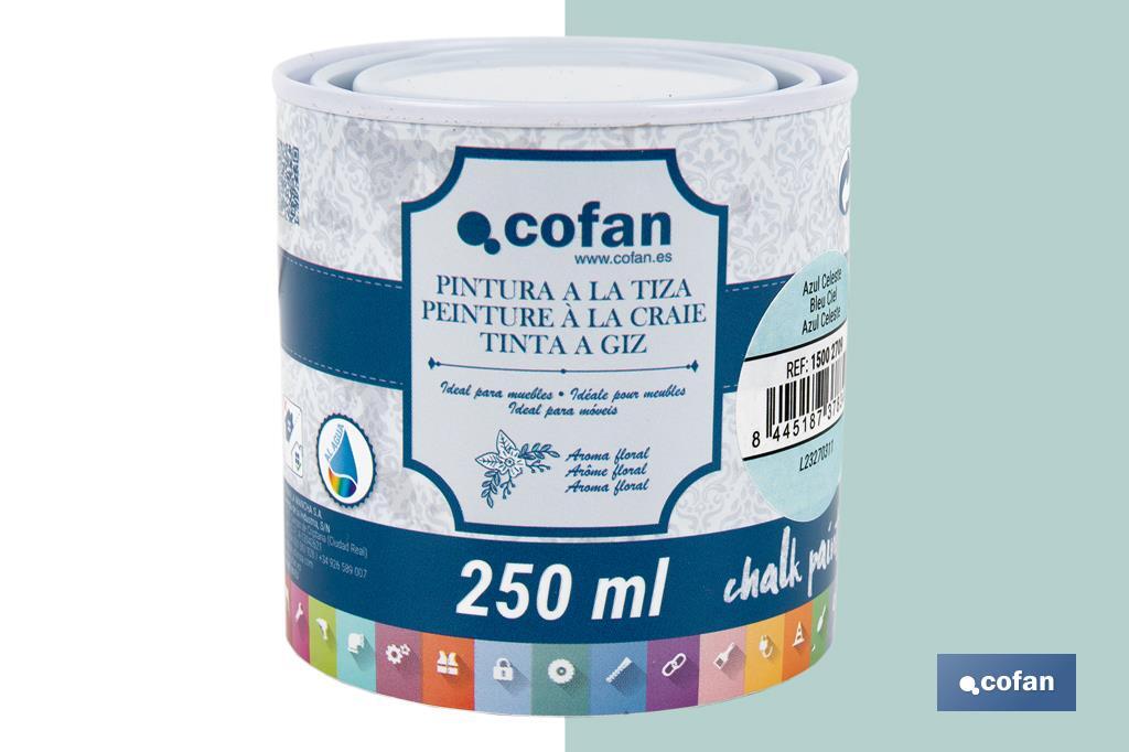 Tinta a giz | Chalk paint | Adequada para restauro e decoração de moveis | Diferentes capacidade | Várias cores  - Cofan