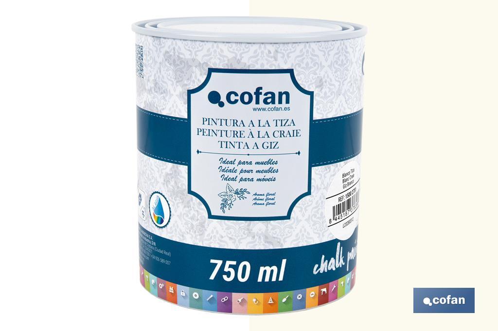 Tinta a giz | Chalk paint | Adequada para restauro e decoração de moveis | Diferentes capacidade | Várias cores  - Cofan