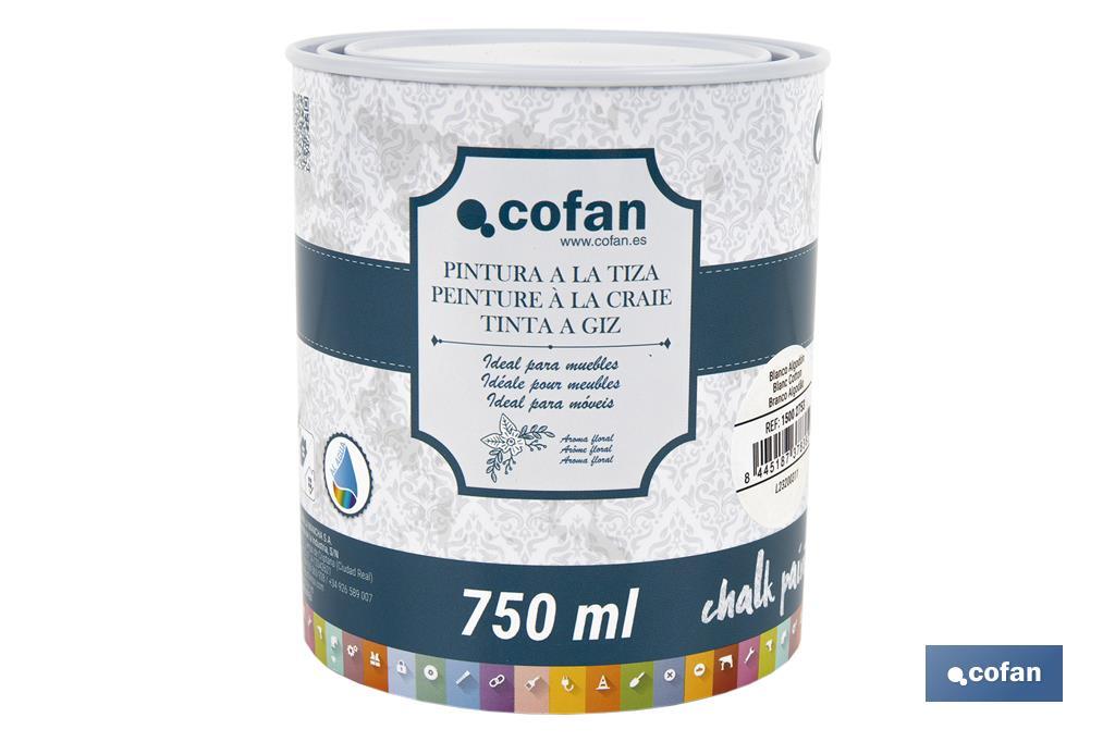 Pittura al gesso chalk paint | Ideale per restaurare e decorare mobili | Diverse capacità | Vari colori  - Cofan