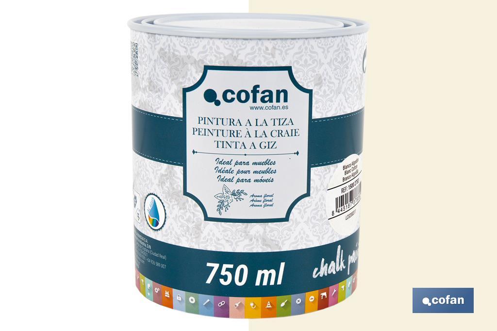Tinta a giz | Chalk paint | Adequada para restauro e decoração de moveis | Diferentes capacidade | Várias cores  - Cofan