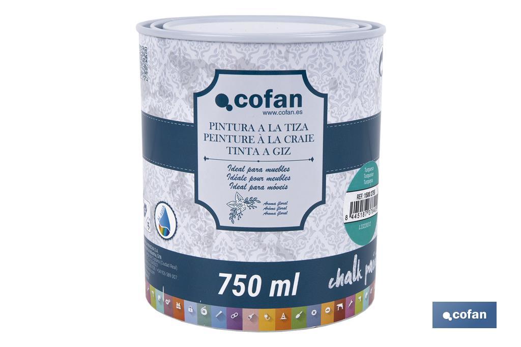 Tinta a giz | Chalk paint | Adequada para restauro e decoração de moveis | Diferentes capacidade | Várias cores  - Cofan