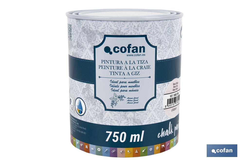 Pintura a la tiza chalk paint | Adecuada para restauración y decoración de muebles | Diferentes capacidades | Varios colores - Cofan