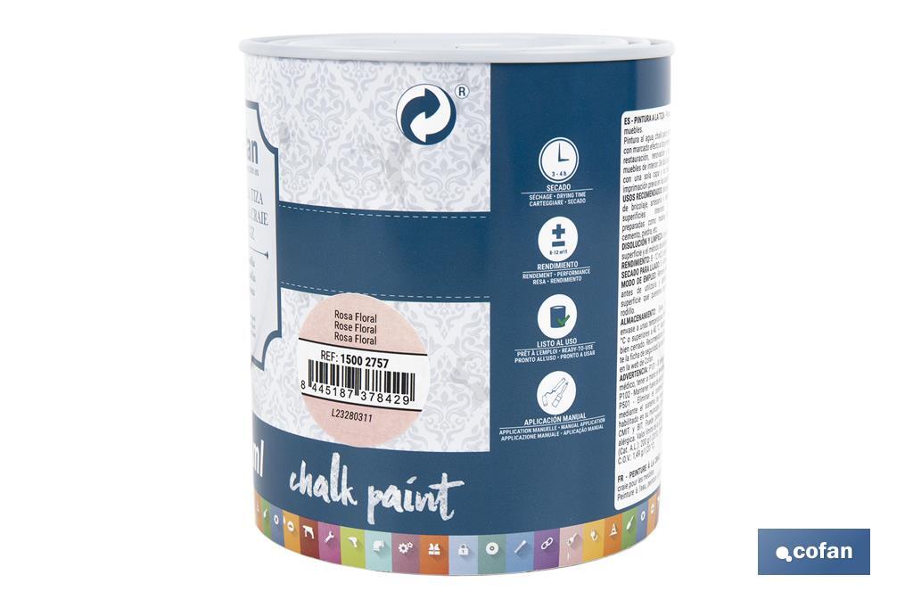 Pittura al gesso chalk paint | Ideale per restaurare e decorare mobili | Diverse capacità | Vari colori  - Cofan