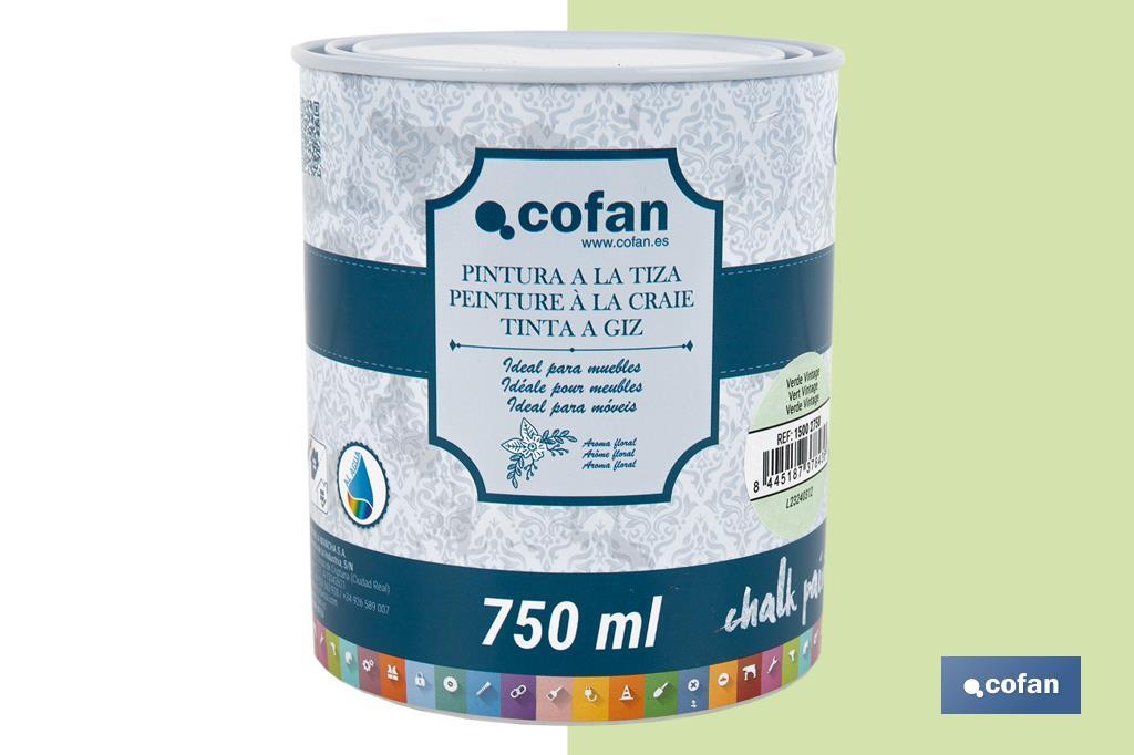 Tinta a giz | Chalk paint | Adequada para restauro e decoração de moveis | Diferentes capacidade | Várias cores  - Cofan