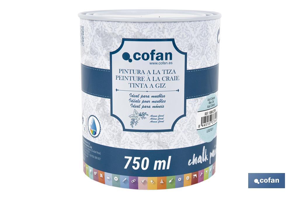 Pittura al gesso chalk paint | Ideale per restaurare e decorare mobili | Diverse capacità | Vari colori  - Cofan