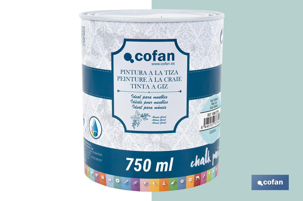 Tinta a giz | Chalk paint | Adequada para restauro e decoração de moveis | Diferentes capacidade | Várias cores  - Cofan