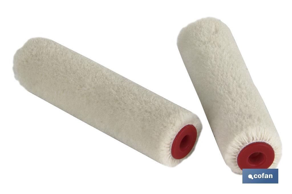 Pack of 2 refills | Mini paint roller for enamelling or varnishing | Non-drip system - Cofan