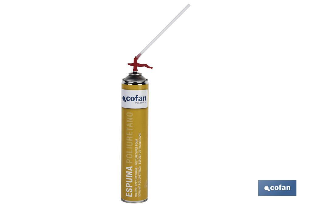 Espuma de Poliuretano | Aerossol 750 ml | Aplicação Manual por cânula expansivel 45 L - Cofan