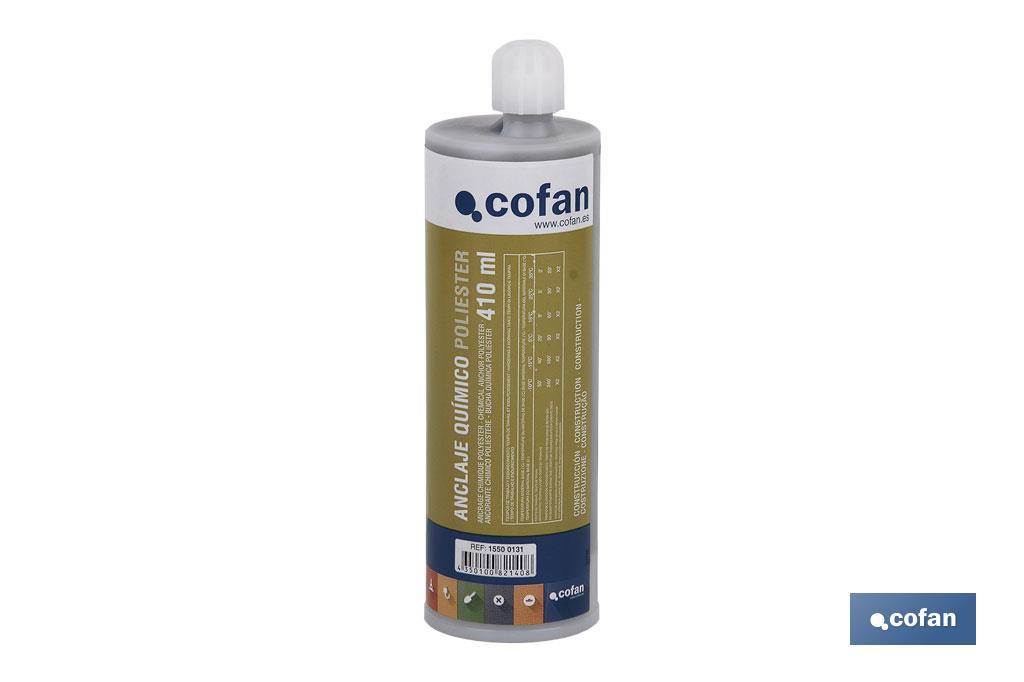 Scellement Chimique | Polyester sans styrène | Cartouche de 410 ml - Cofan