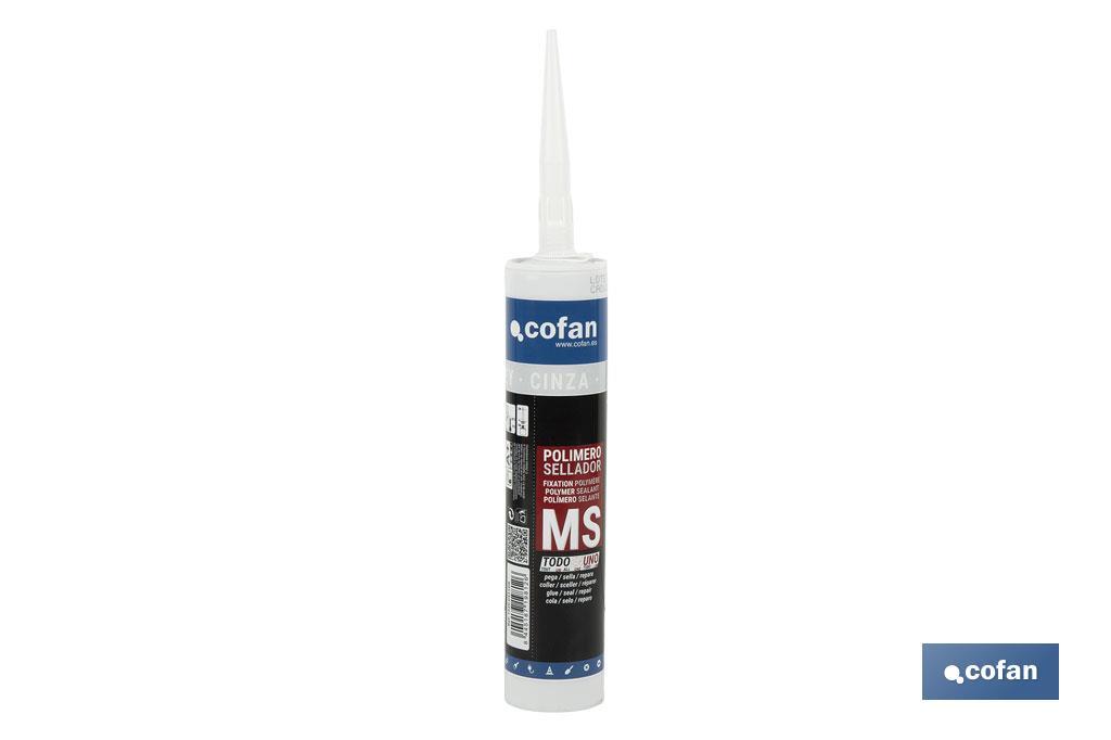 MS polymer sealant | Grey | Cartridge of 290ml - Cofan