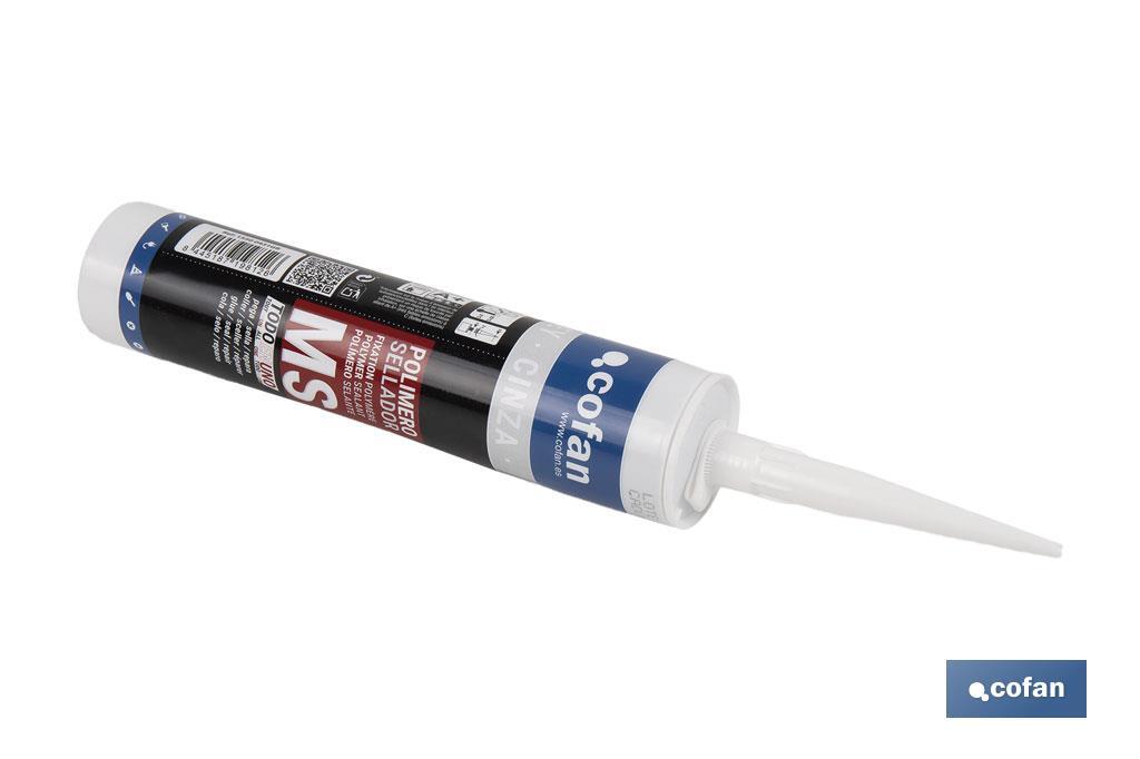 MS polymer sealant | Grey | Cartridge of 290ml - Cofan