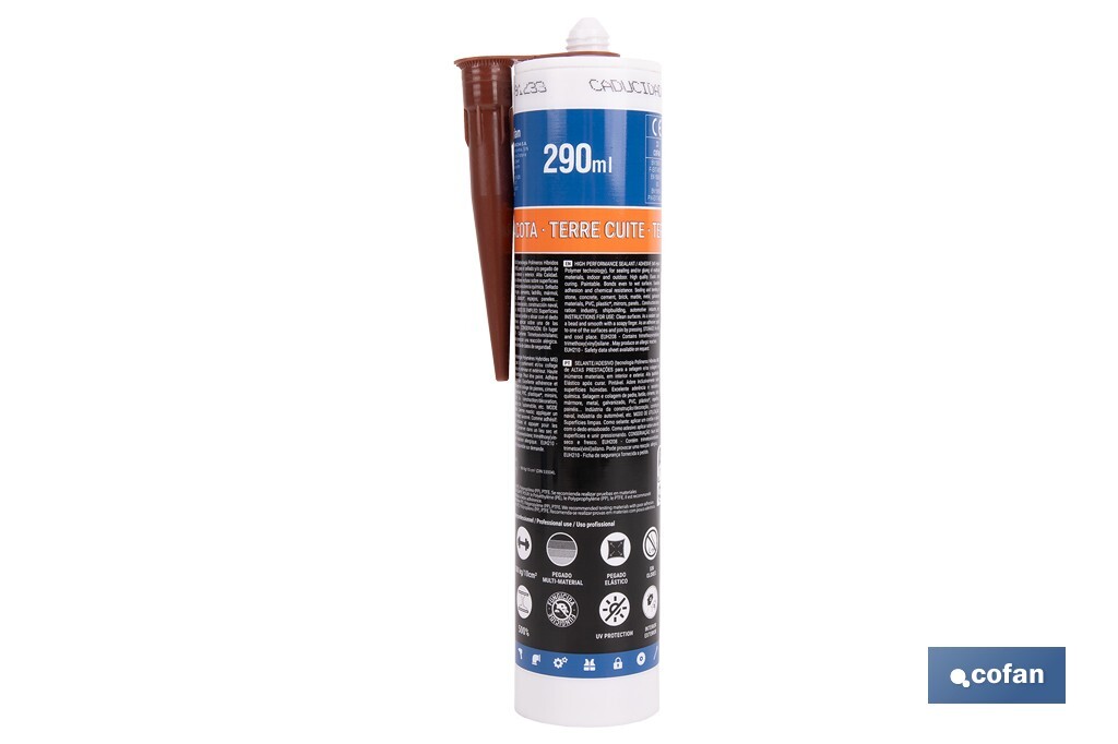 MS polymer sealant | Available in different colours | Cartridge of 290ml - Cofan