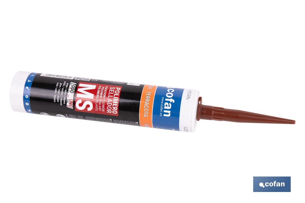 MS polymer sealant | Available in different colours | Cartridge of 290ml - Cofan