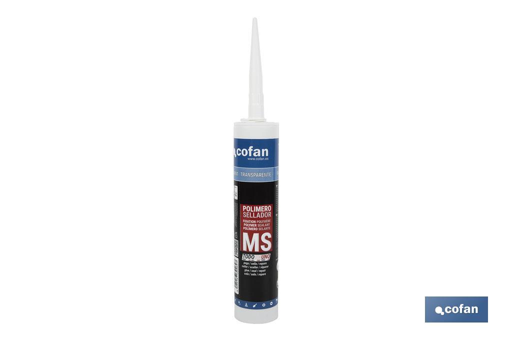 MS polymer sealant | Grey | Cartridge of 290ml - Cofan