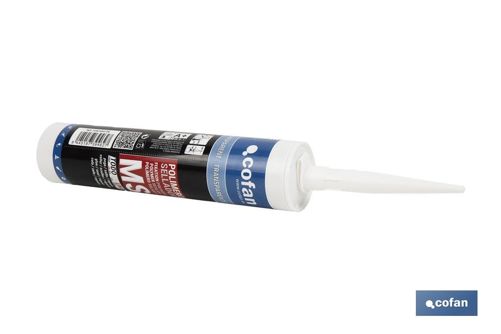 MS polymer sealant | Grey | Cartridge of 290ml - Cofan