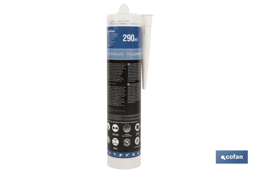MS polymer sealant | Grey | Cartridge of 290ml - Cofan