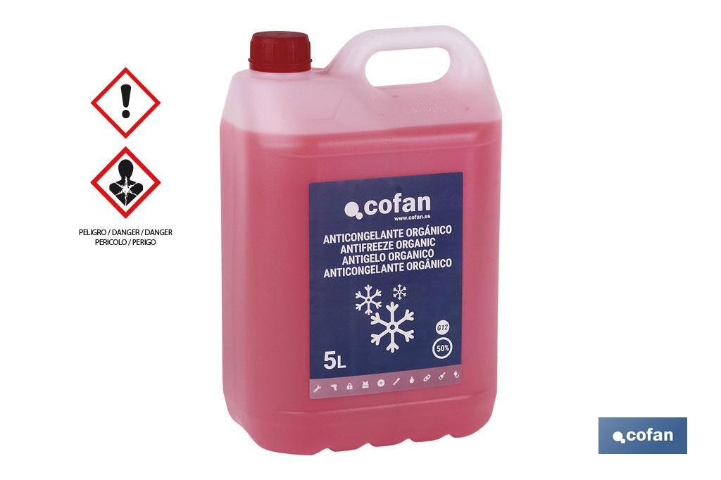 G12 Antifreeze 5L, 50% organic fluid - Cofan