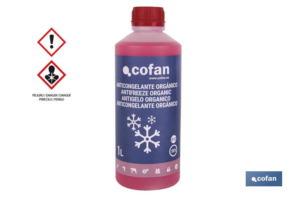 Antigel G-12 50 % Organique 5 L - Cofan