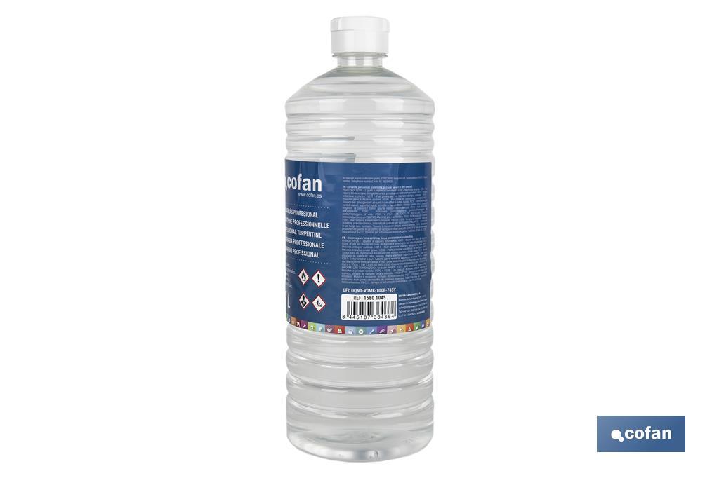 Aguarrás Profesional | Dos capacidades: 500 ml o 1 litro | Ideal para disolver - Cofan