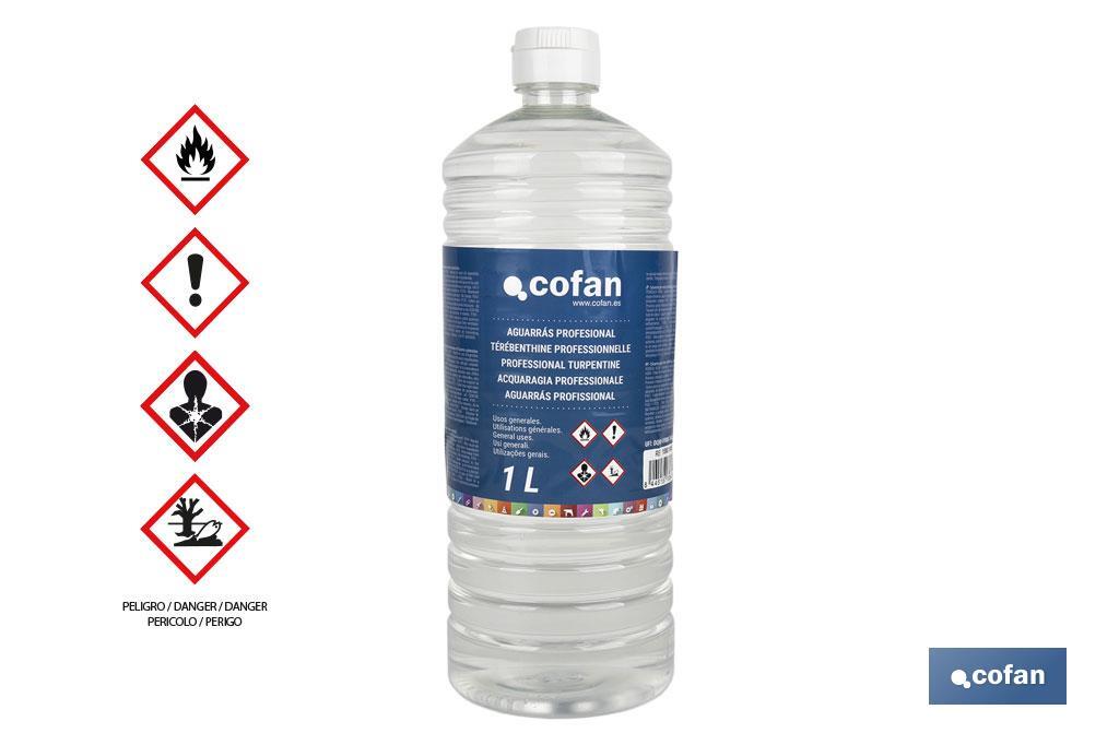 Aguarrás Profesional | Dos capacidades: 500 ml o 1 litro | Ideal para disolver - Cofan