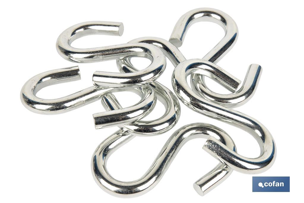 "S" zinc coated hook - Cofan