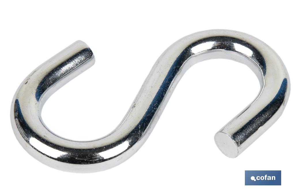 "S" zinc coated hook - Cofan