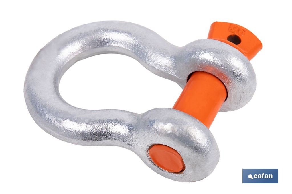 "Leier"-Schäkel Hohe Festigkeit Galvanisiert - Cofan