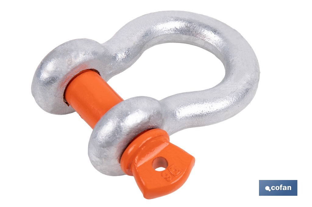"Leier"-Schäkel Hohe Festigkeit Galvanisiert - Cofan