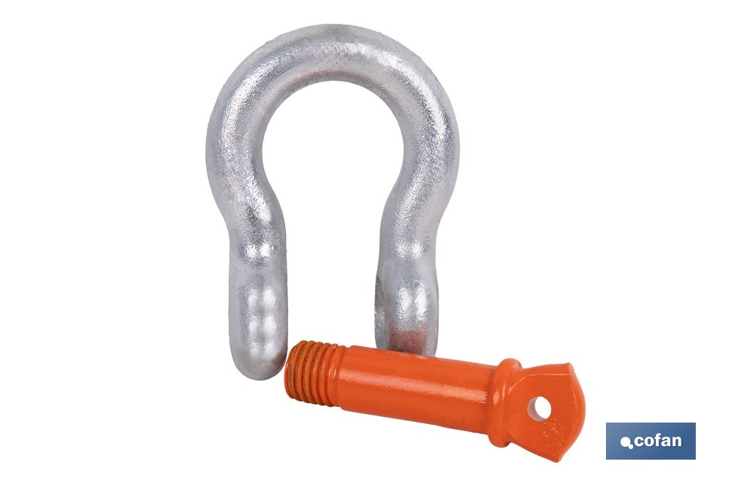 "Leier"-Schäkel Hohe Festigkeit Galvanisiert - Cofan