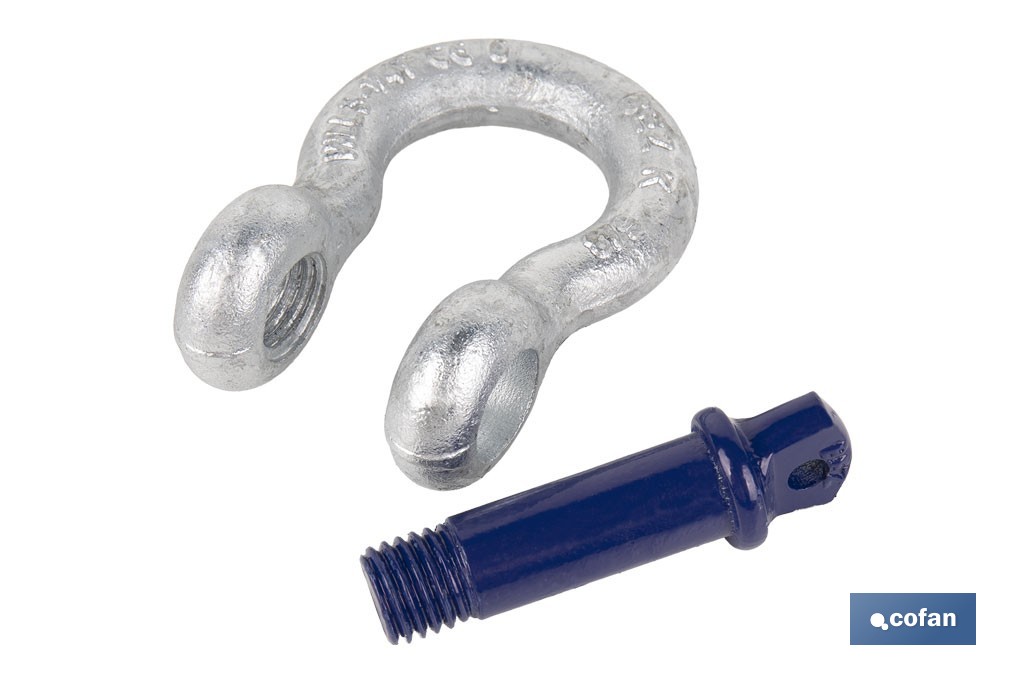 "Leier"-Schäkel Hohe Festigkeit Galvanisiert - Cofan