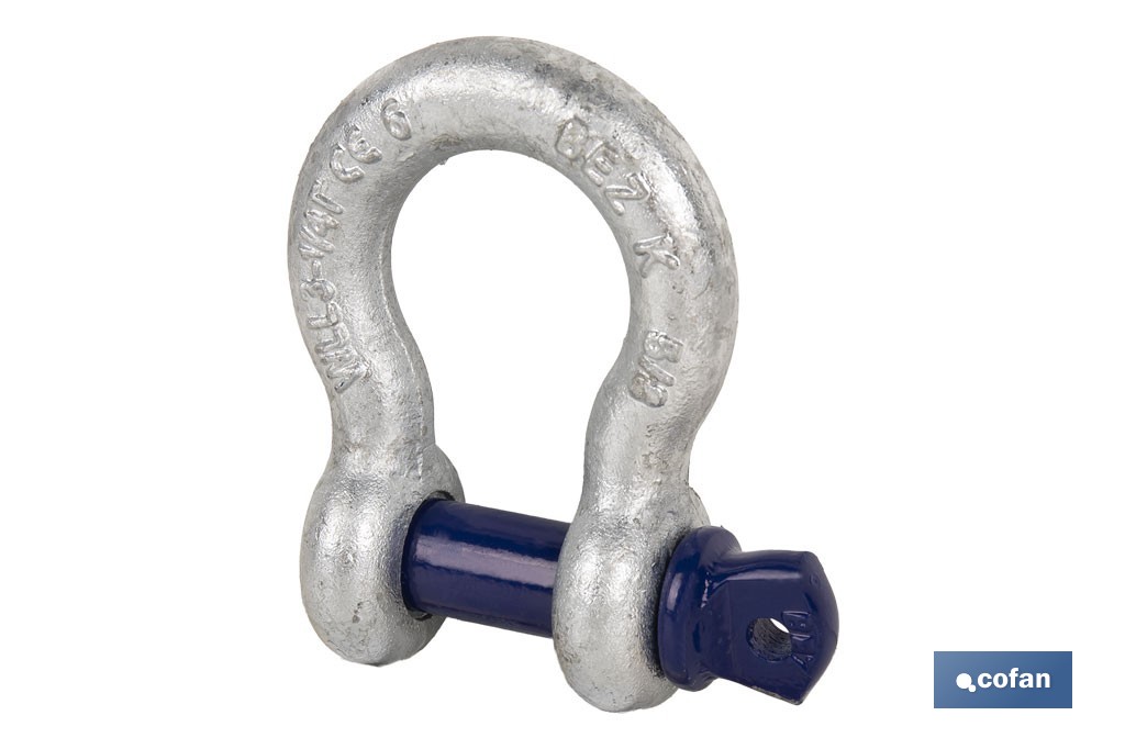 "Leier"-Schäkel Hohe Festigkeit Galvanisiert - Cofan